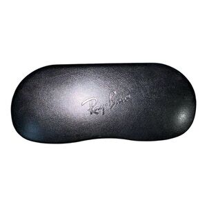 Ray Ban Black Glasses Case‎ Only Sunglasses Holder Hard Sided Clamshell Snap